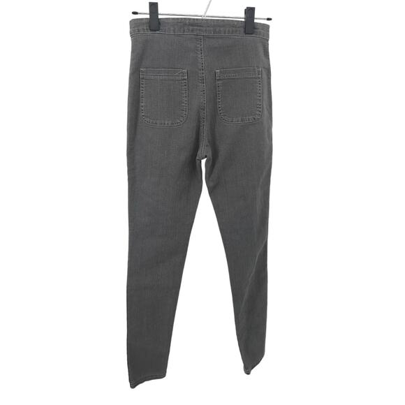 American Apparel Gray Skinny Stretch High Rise The Easy Jean Size S - Picture 4 of 7